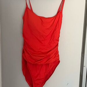 La Blanca Red One Piece Swimsuit island goddess